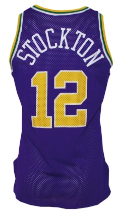 1994-1995 John Stockton Utah Jazz Game-Used Road Uniform (2)