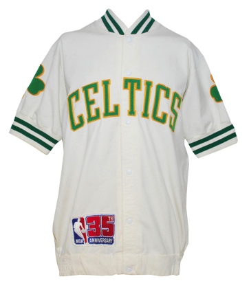 1980-1981 Kevin McHale Rookie Boston Celtics Worn Home Warm-Up Jacket 