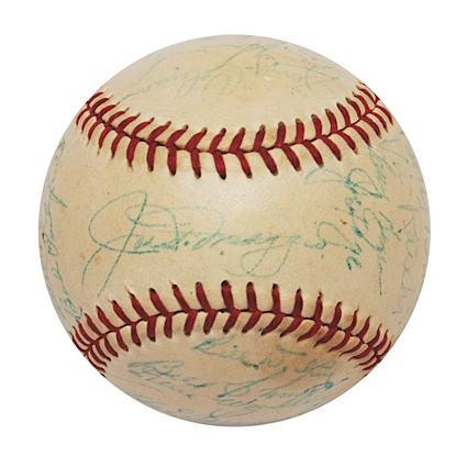 1949 New York Yankees Team Signed Baseball (JSA)