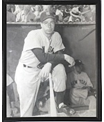 Original Yankee Stadium Photos of Joe DiMaggio & Yogi Berra (Ex-Clete Boyer) (2)