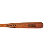 1984 Ryne Sandberg Chicago Cubs Game-Used and Autographed Bat (PSA/DNA) (JSA) 