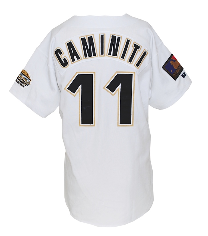 Lot Detail - 1994 Ken Caminiti Houston Astros Game-Used Home & Road Jerseys  (2)