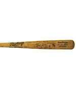 1996 Chipper Jones Atlanta Braves Game-Used and Autographed Bat (JSA) (PSA/DNA Graded GU 8)