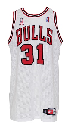 2000 Ron Artest Chicago Bulls Champion NBA Jersey Size 44 – Rare VNTG