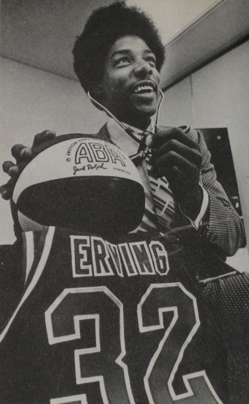 ABA New Jersey Nets Julius Dr. J Erving Autographed White