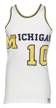 Late 1960s Michigan Wolverines #10 Game-Used Home Jersey & Mid 1960s Michigan Wolverines #40 Game-Used Road Jersey (2)