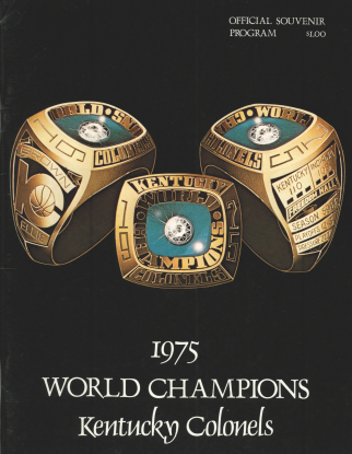1975 Kentucky Colonels World Championship Official Program