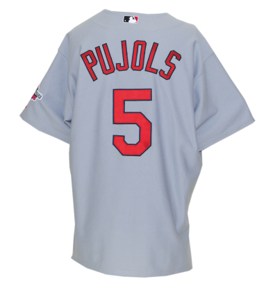 2009 Albert Pujols St. Louis Cardinals Game-Used Road Jersey