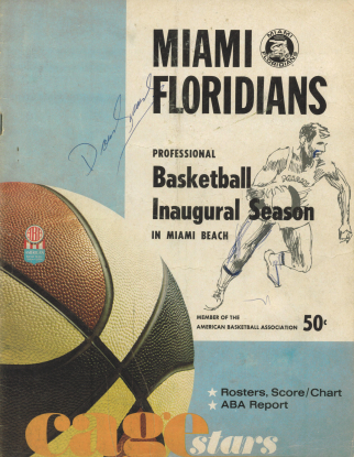 Lot of ABA Autographed Programs – 1967-68 Oakland Oaks, 1975-76 Spirits of St. Louis & 1967-68 Miami Floridians (3) (JSA)