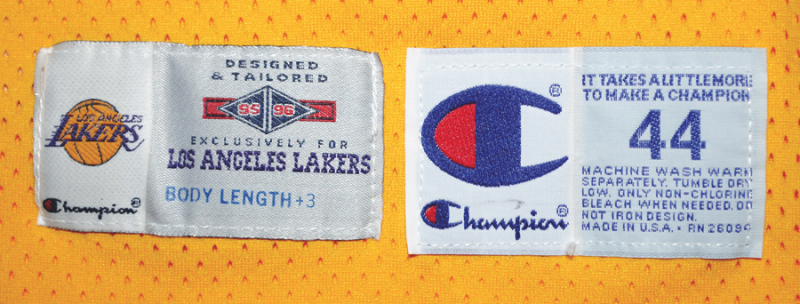 Lot Detail - 1995-1996 Eddie Jones LA Lakers Game-Used Road Jersey