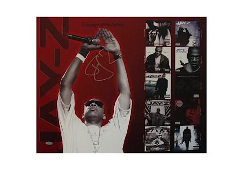 Jay Z Autographed Discography 16x20 Photo (Steiner COA)