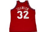 Magic Johnson Autographed M&N 90-91 Western Conference All Star Jersey (Steiner COA)