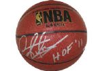 Dennis Rodman Autographed I/O Basketball w/" HOF 2011" Insc (Steiner COA)