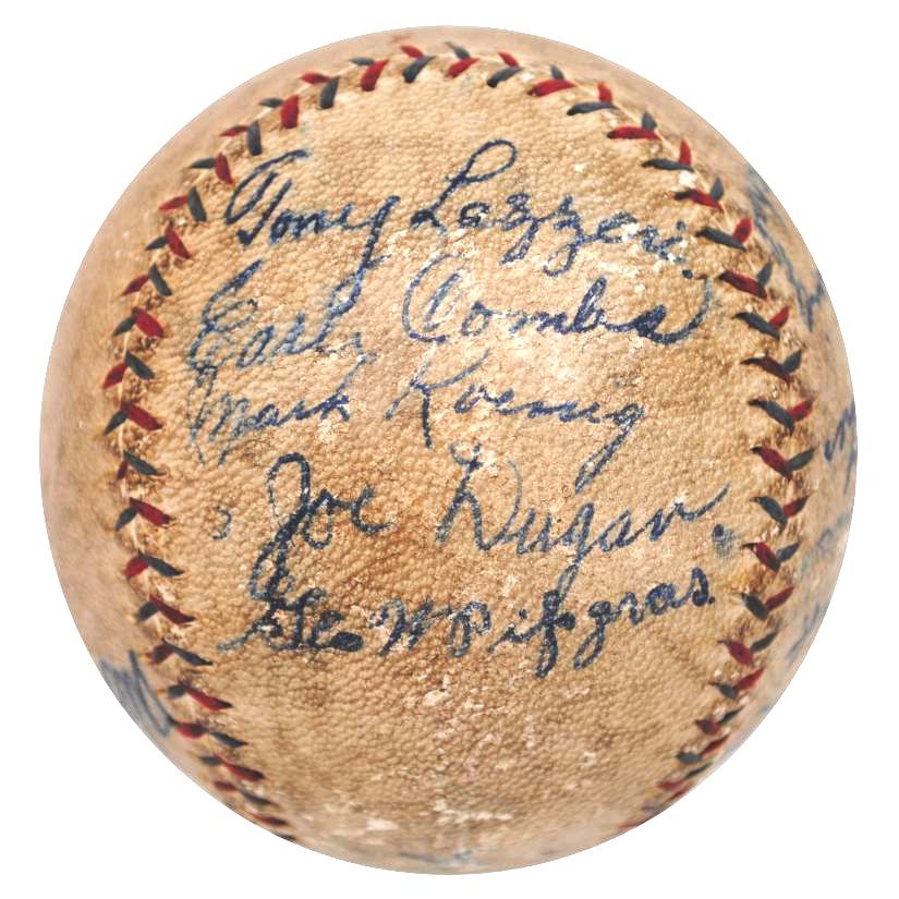 Lot Detail - 1927 NY Yankees Murderers' Row World Championship Team Autographed  Baseball (Full JSA LOA)