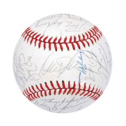 1987 St. Louis Cardinals NL Championship Team & 1988 NY Mets Team Autographed Baseballs (2) (JSA)