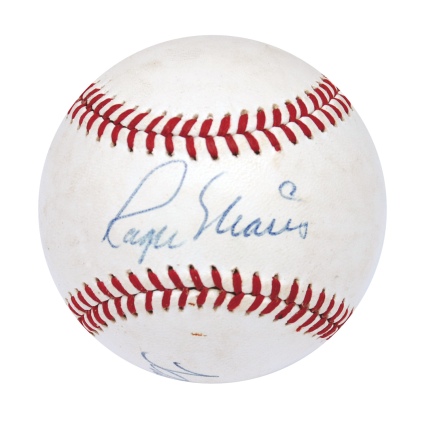 Roger Maris & Hank Aaron Autographed Baseball (Rare) (JSA)