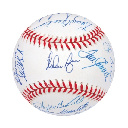 1969 NY Mets World Championship Team Autographed Baseball (Reunion) (JSA)