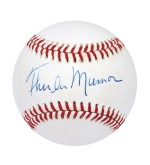 Thurman Munson Single-Signed Baseball (Mickey Rivers LOA) (Nicest in the Hobby) (JSA)