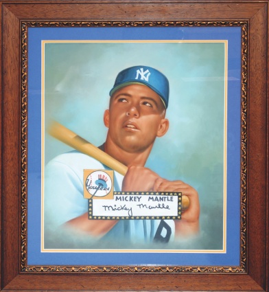 Topps Original Mickey Mantle Painting