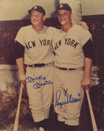 Mickey Mantle & Roger Maris Autographed Photo (JSA)
