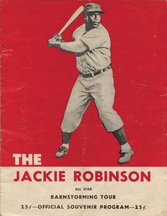 Jackie Robinson & Others Autographed 1952 Barnstorming Tour Program (JSA)
