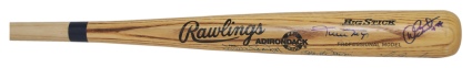 Hall of Famers & MLB All-Stars Autographed Bat (JSA)