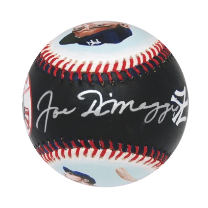 Joe DiMaggio Autographed Jolene Jessie Hand Painted Baseball (JSA)