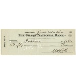 6/24/1946 George Herman "Babe" Ruth Double Endorsed Personal Check (JSA)