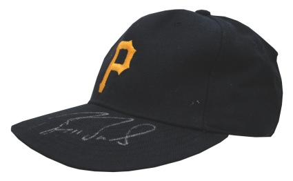 Circa 1992 Barry Bonds Pittsburgh Pirates Game-Used & Autographed Cap (JSA)
