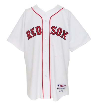 2010 Victor Martinez Boston Red Sox Game-Used Home Jersey (Steiner LOA) (MLB)
