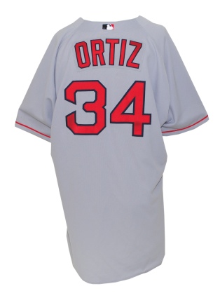 2004 David Ortiz Boston Red Sox Game-Used Road Jersey (Championship Season)