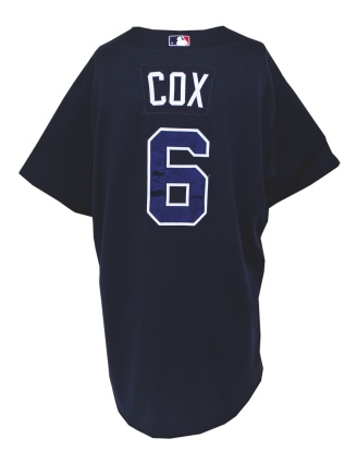 2009 Bobby Cox Atlanta Braves Managers Worn Alternate Jersey (Team COA)