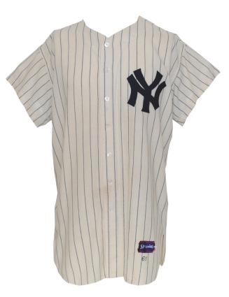 1961 Johnny Blanchard NY Yankees Game-Used Home Flannel Jersey (Championship Season)