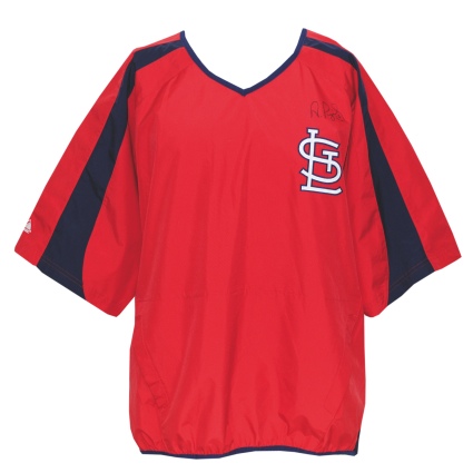Circa 2006 St. Louis Cardinals Worn & Autographed BP Jacket Attributed to Albert Pujols (JSA)