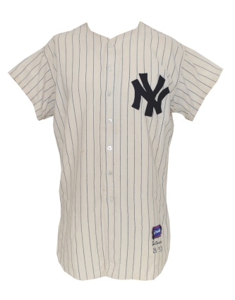 1957 Art Ditmar NY Yankees Game-Used Home Flannel Jersey (World Series Year)