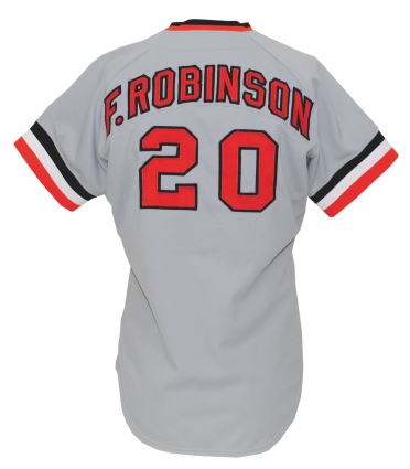 1978 Frank Robinson Baltimore Orioles Coachs Worn & Autographed Road Jersey (JSA)