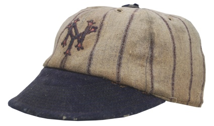 1924 New York Giants World Tour Game-Used Cap (Extremely Rare)