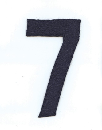 Original NY Yankees Retired Uniform Numbers (4)