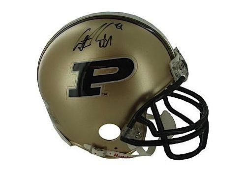 Dustin Keller Autographed Purdue University Replica Mini Helmet (Steiner COA)