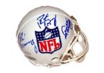 Archie, Eli & Peyton Autographed NFL Logo Mini Helmet (Steiner COA)