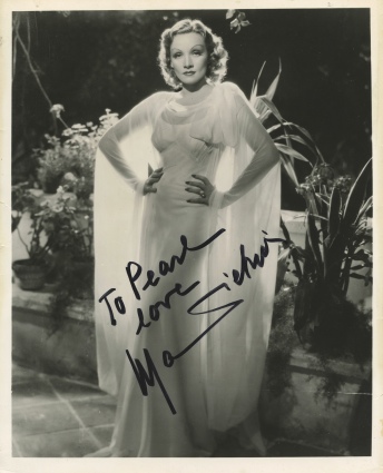 Marlene Dietrich Autographed Photo (JSA)