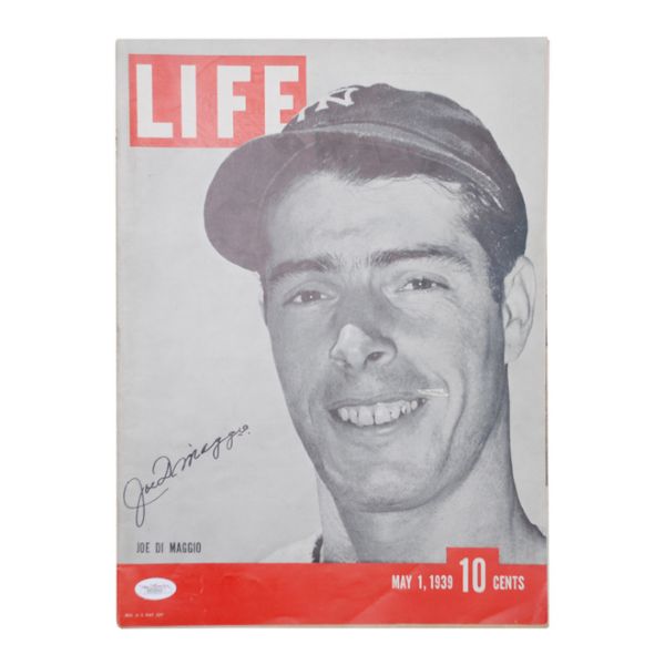 5/1/1939 Joe DiMaggio Autographed Life Magazine (Full JSA LOA)