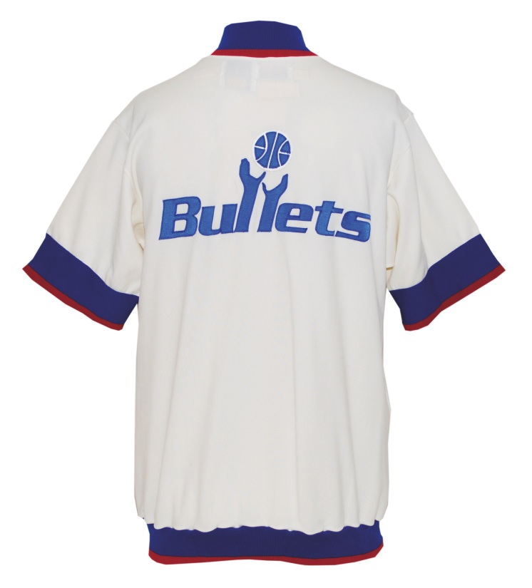 Lot Detail - 1989-90 Jeff Malone Washington Bullets Worn Home Warm-Up ...