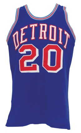 Late 1960’s Otto Moore Detroit Pistons Game-Used Road Jersey