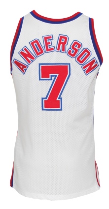 1995-96 Kenny Anderson New Jersey Nets Game-Used Home Jersey