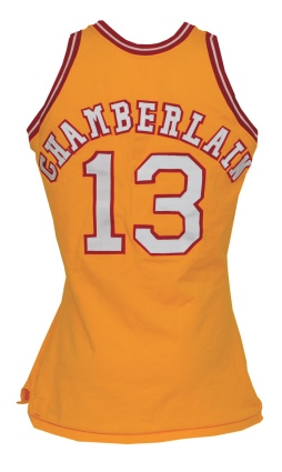 1973-74 Wilt Chamberlain ABA San Diego Conquistadors Team Issued Practice Worn Road Jersey (Trainer LOA) (Only One Known)
