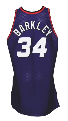 1992-93 Charles Barkley Phoenix Suns Game-Used Road Jersey