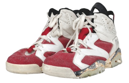 1990-91 Michael Jordan Chicago Bulls Game-Used & Autographed Sneakers (Signed by Michael Jordan & Scottie Pippen) (Gervin LOA)