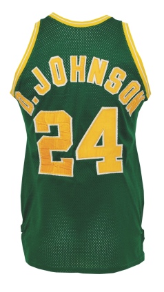 1977-78 Dennis Johnson Seattle SuperSonics NBA Finals Game-Used Road Uniform (2) (Only One Known) (Photomatch)
