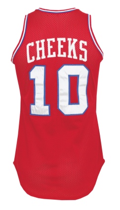 1980-81 Maurice Cheeks Philadelphia 76ers Game-Used Road Uniform (2)